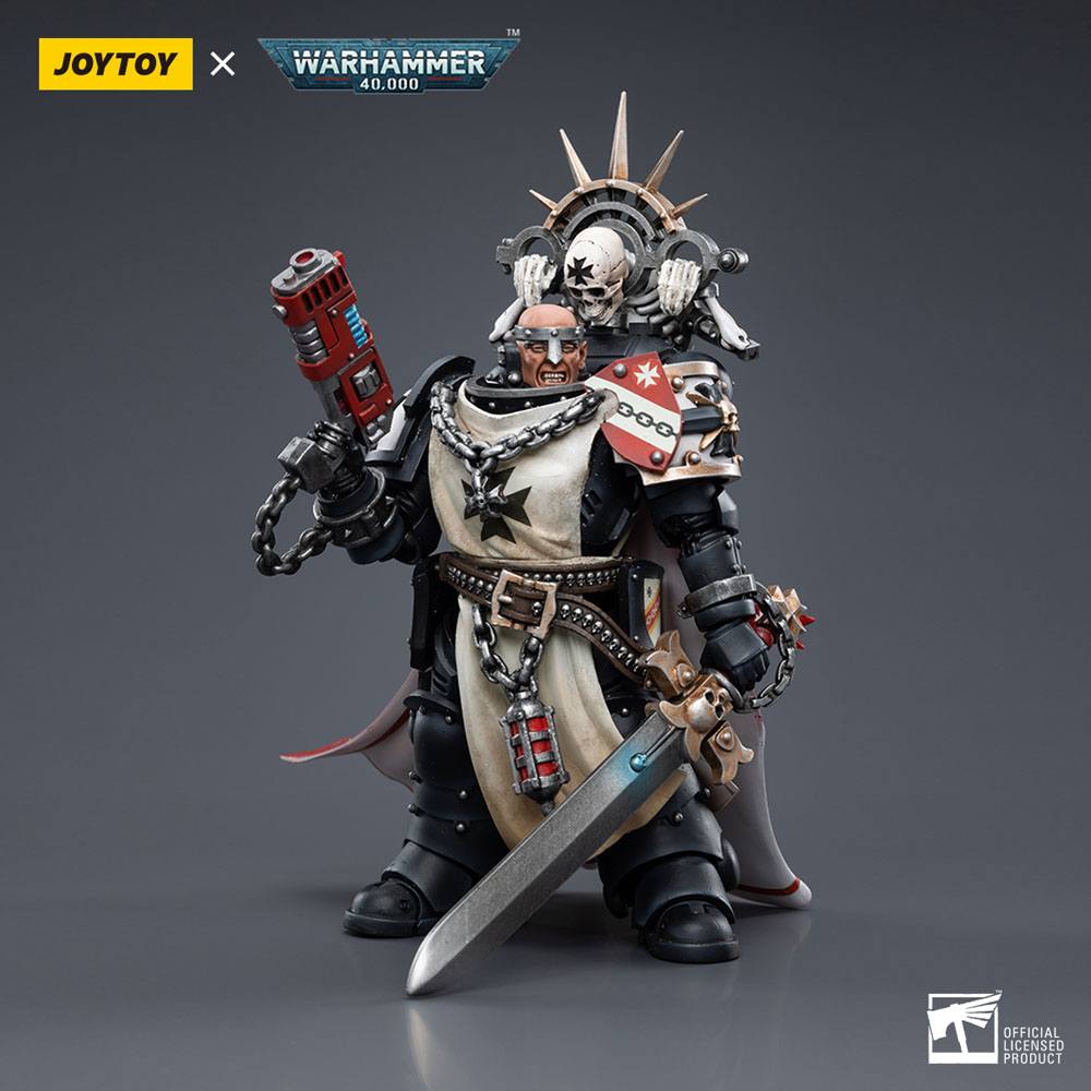 JoyToy Warhammer 40k Action Figure 1/18 Black Templars Marshal Baldeckrath 12 cm