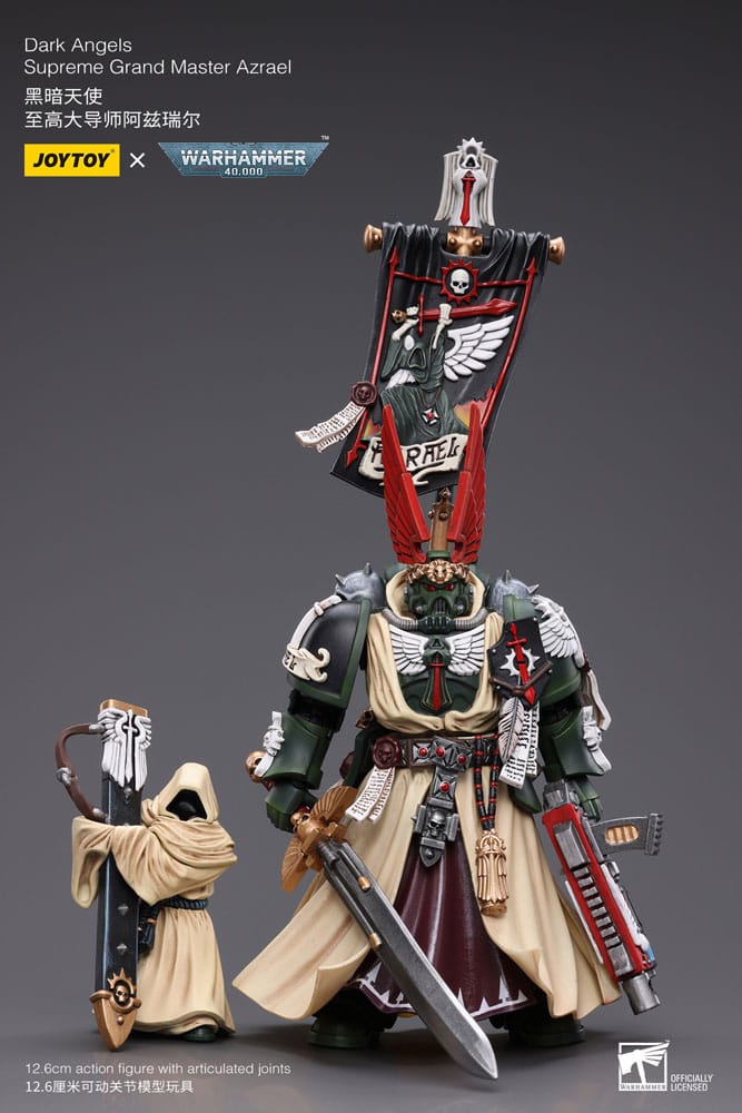 [PRE ORDER] Warhammer 40k Action Figure 1/18 Dark Angels Supreme Grand Master Azrael 13cm - Loaded Dice