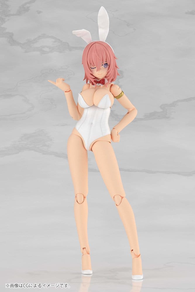 Frame Arms Girl Plastic Model Kit Durga I Bunny Style White 18 cm