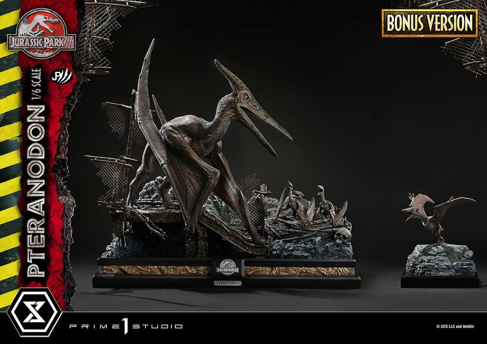 Jurassic Park III Legacy Museum Collection Statue 1/6 Pteranodon Bonus Version 68 cm