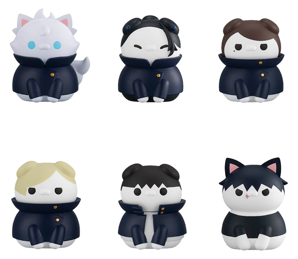 Jujutsu Kaisen Mega Cat Project Jujutsu Cats Hidden Inventory/Premature Death Ver. Mini Figures 3 cm Blind Box Display (8) (Repeat)