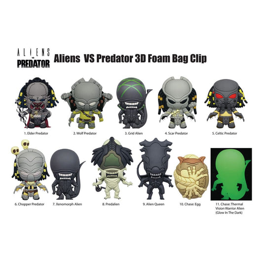 Alien vs. Predator 3D PVC Bag Clips - Loaded Dice