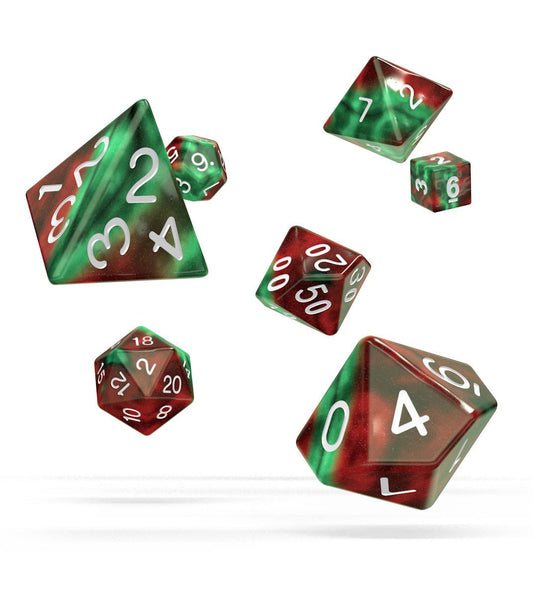 Oakie Doakie Dice RPG Set Gemidice - Bloody Jungle (7) - Loaded Dice