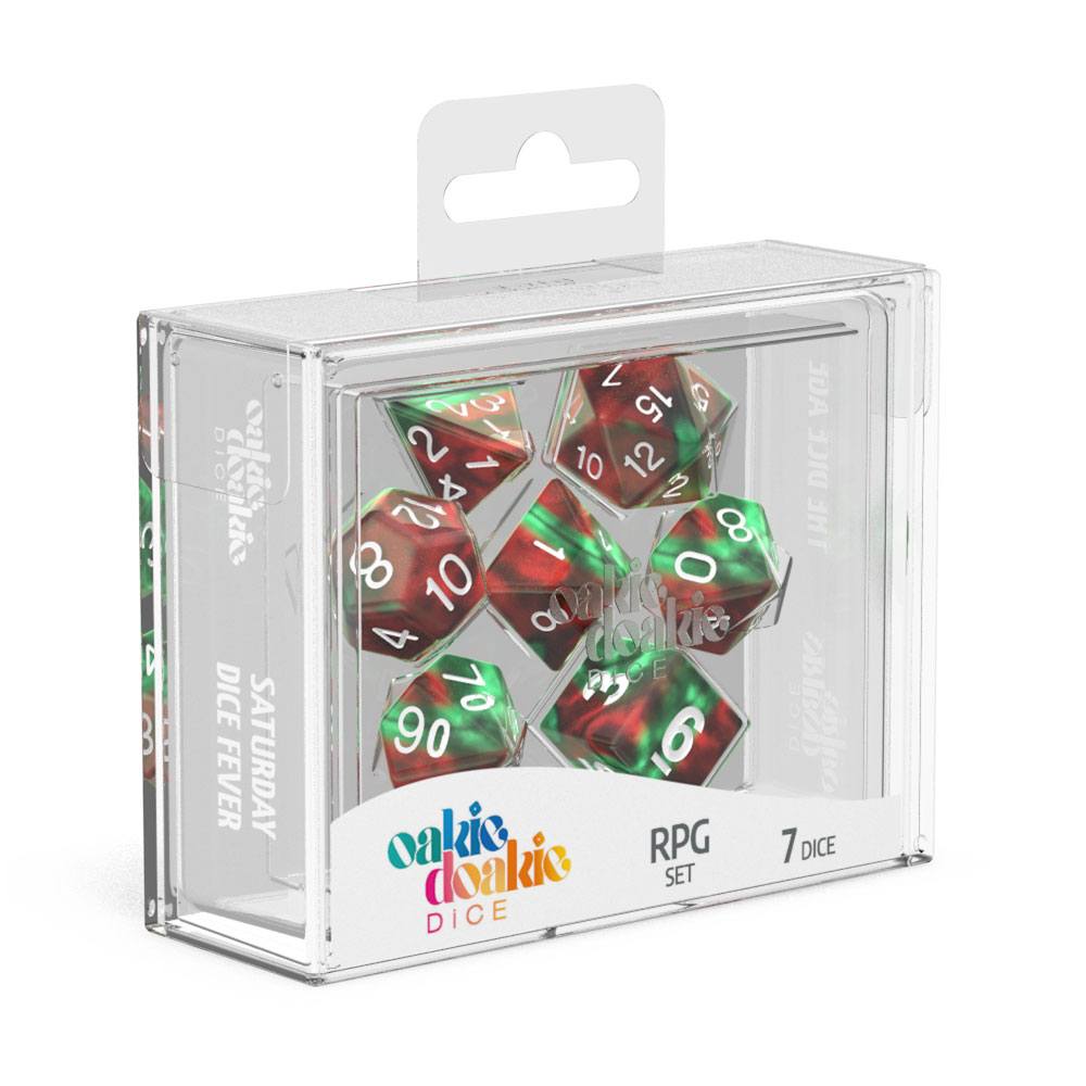 Oakie Doakie Dice RPG Set Gemidice - Bloody Jungle (7) - Loaded Dice