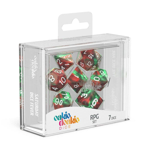 Oakie Doakie Dice RPG Set Gemidice - Bloody Jungle (7) - Loaded Dice