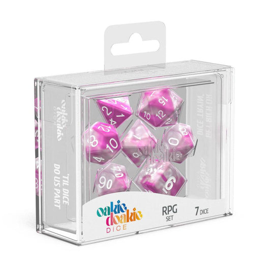 Oakie Doakie Dice RPG Set Gemidice Magnolia (7) - Loaded Dice