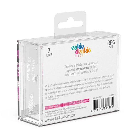 Oakie Doakie Dice RPG Set Gemidice Magnolia (7) - Loaded Dice