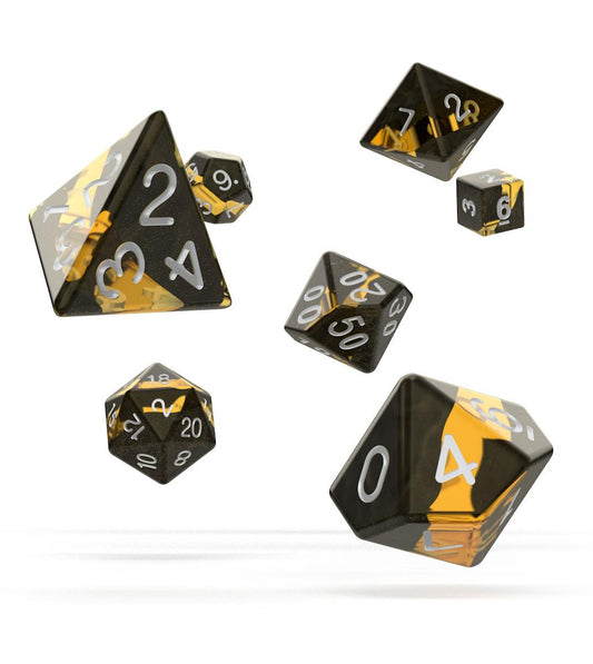Oakie Doakie Dice RPG Set Enclave - Amber (7) - Loaded Dice
