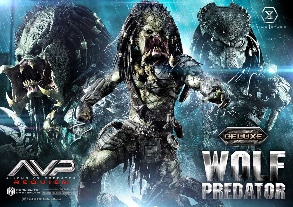 Alien vs. Predator Real Elite Masterline Series Statue 1/3 Requiem Wolf Predator Deluxe Bonus Ver. 95 cm - Loaded Dice