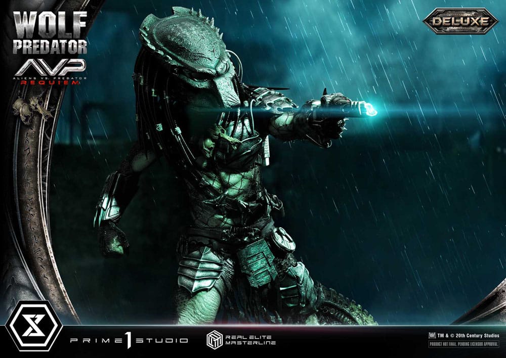 Alien vs. Predator Real Elite Masterline Series Statue 1/3 Requiem Wolf Predator Deluxe Bonus Ver. 95 cm - Loaded Dice