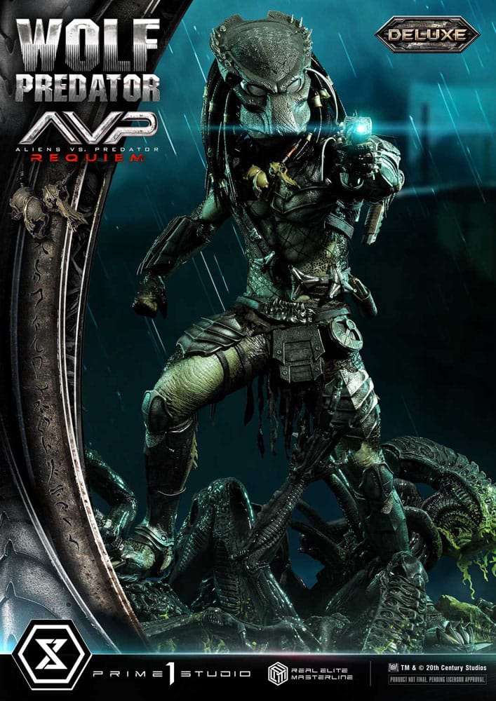 Alien vs. Predator Real Elite Masterline Series Statue 1/3 Requiem Wolf Predator Deluxe Bonus Ver. 95 cm - Loaded Dice