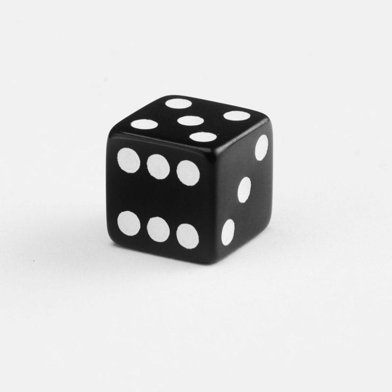 Q Workshop Dice Set Full Pack D6 Black (20) - Loaded Dice
