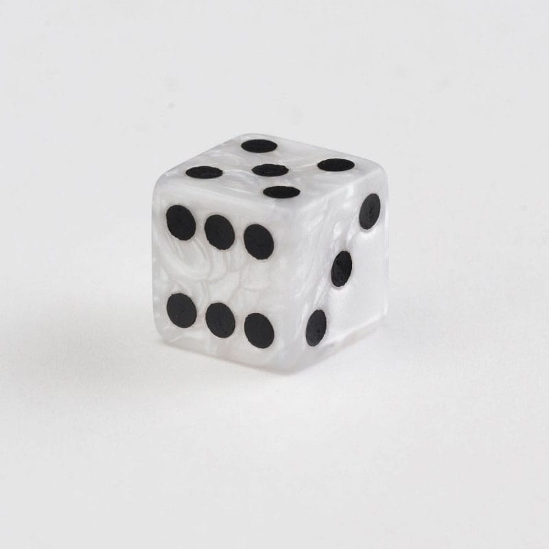 Q Workshop Dice Set Full Pack D6 Pearl (20) - Loaded Dice
