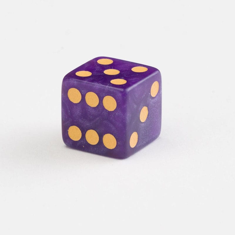 Q Workshop Dice Set Full Pack D6 Shimmering Purple (20) - Loaded Dice