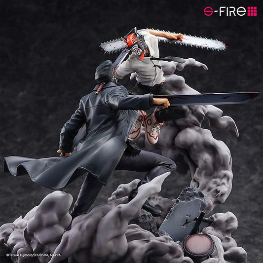 Chainsaw Man Statue Super Situation Figure Chainsaw Man vs. Samurai Sword 26 cm - Loaded Dice
