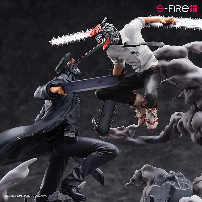 Chainsaw Man Statue Super Situation Figure Chainsaw Man vs. Samurai Sword 26 cm - Loaded Dice