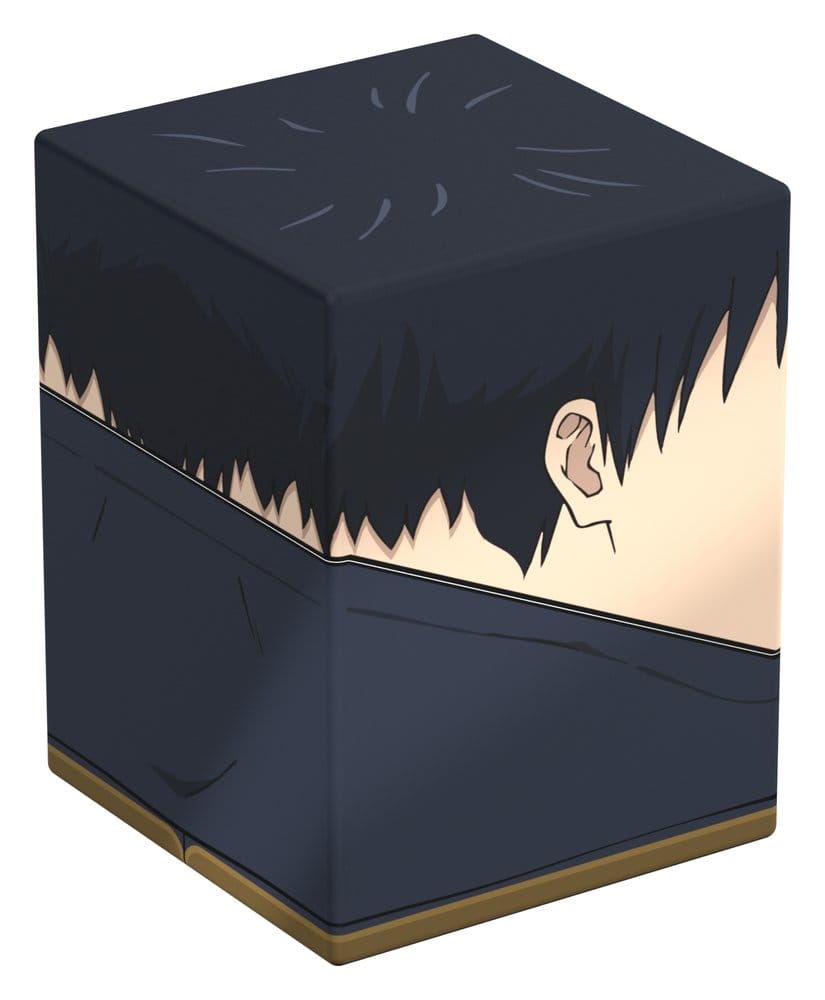 Squaroes Jujutsu Kaisen Megumi Fushiguro deck box, back corner view angled left