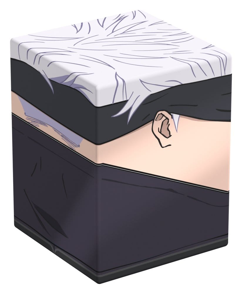 Squaroes Jujutsu Kaisen Satoru Gojo deck box, back corner view angled left