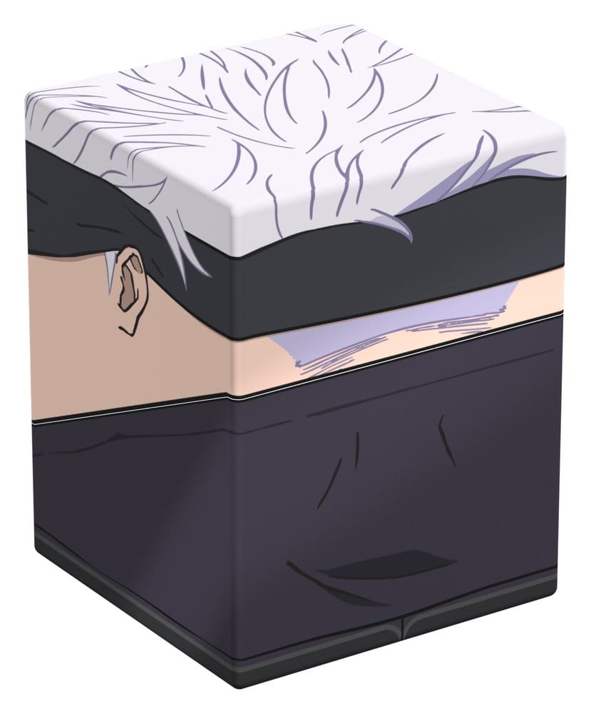 Squaroes Jujutsu Kaisen Satoru Gojo deck box, back corner view angled right