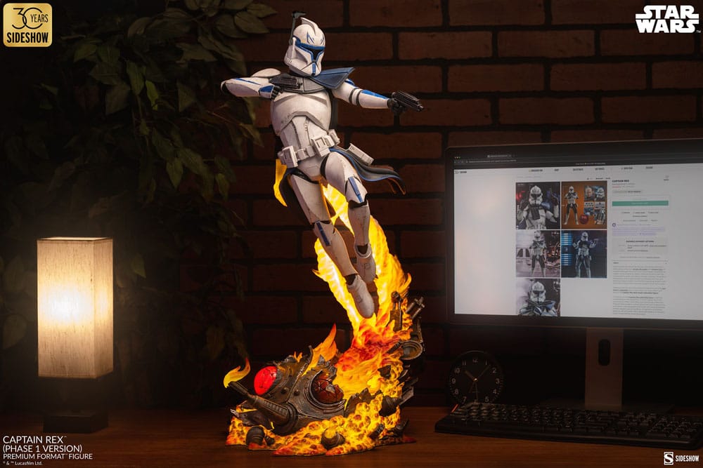 Star Wars Premium Format Figure Captain Rex (Phase 1 Version) Sideshow Exclusive 68 cm - Loaded Dice