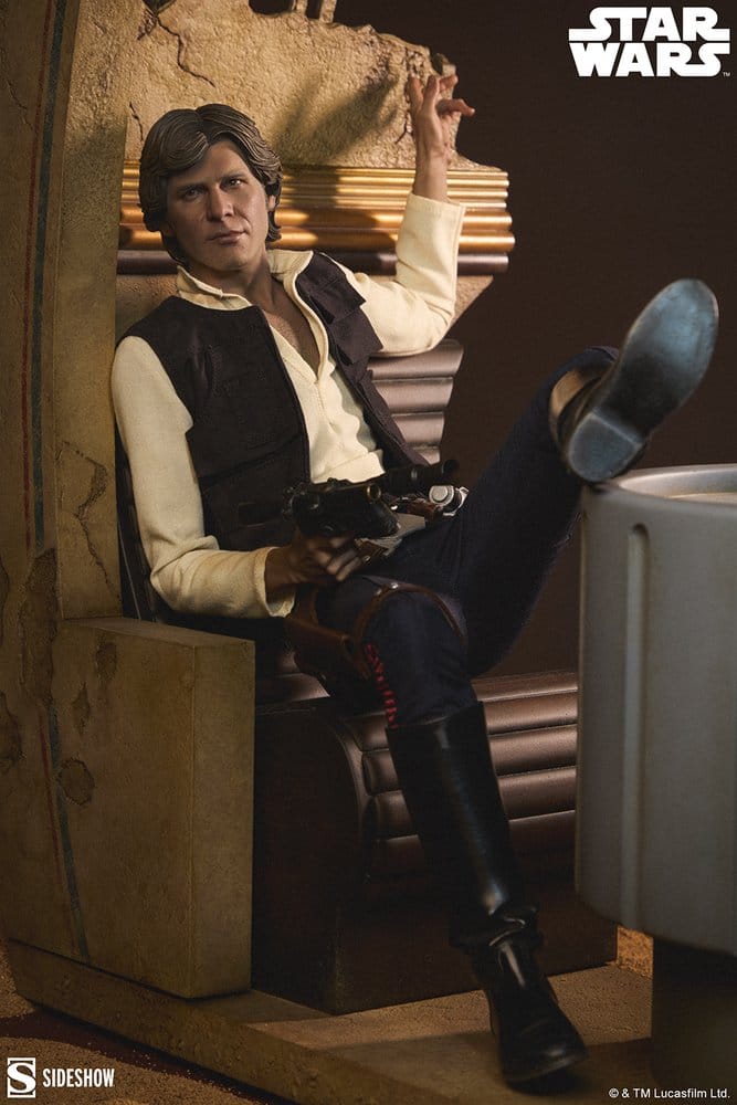 Star Wars Episode IV Mixed Media Premium Format Figure Han Solo: Sorry About the Mess 32 cm