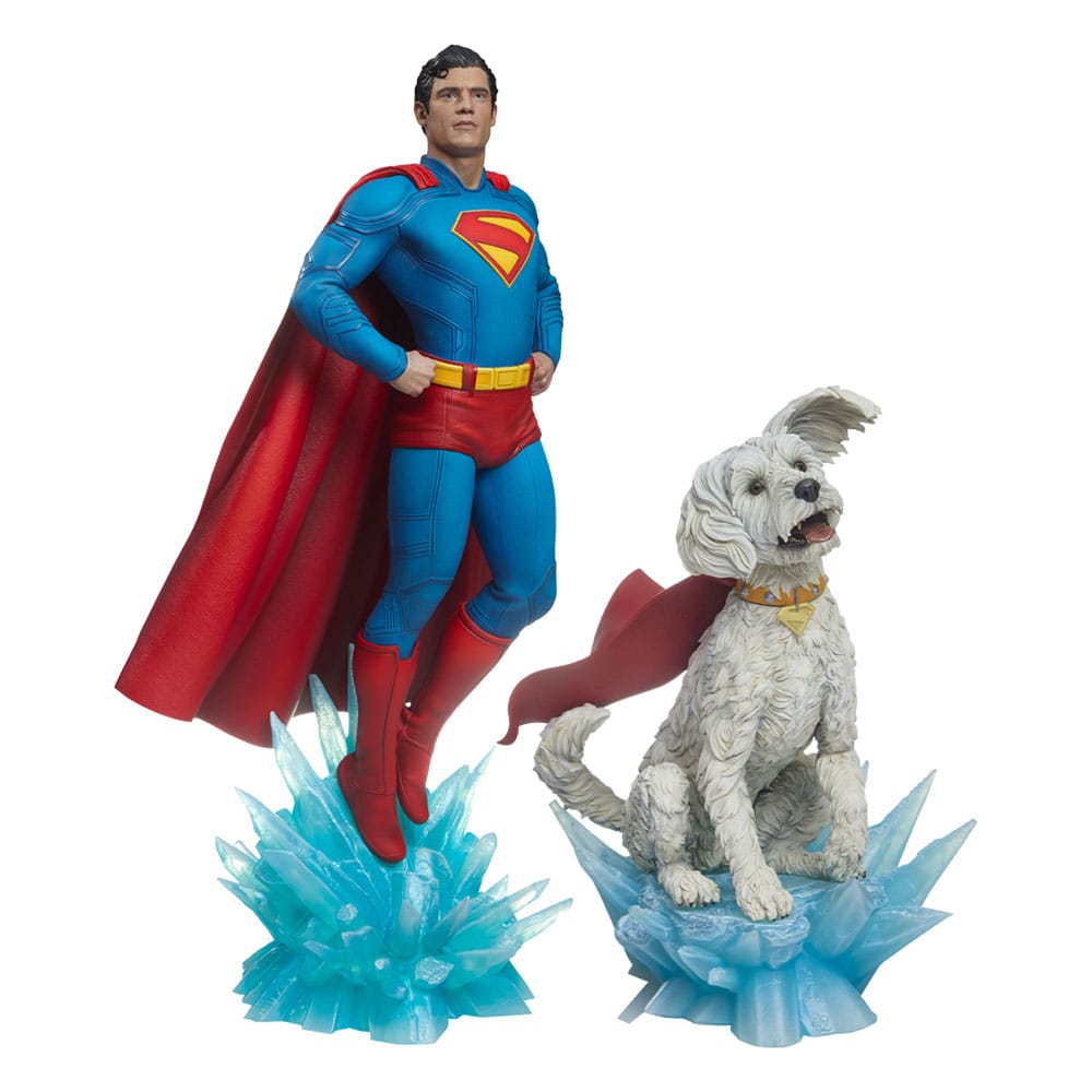 Superman (2025) Premium Format Statues Superman 61 cm & Krypto 23 cm Bundle (2)