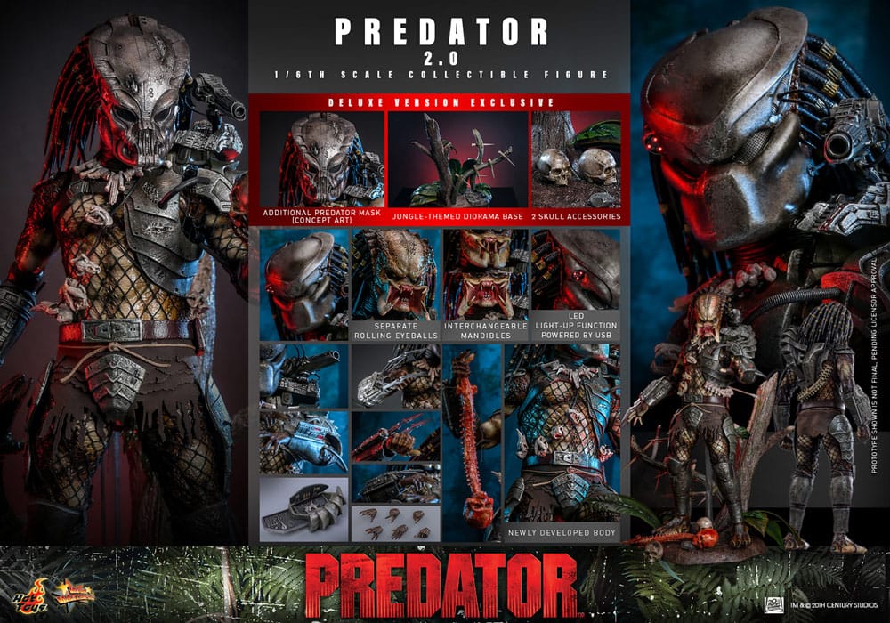 Hot Toys Predator (2.0) Deluxe Version 34cm - Loaded Dice