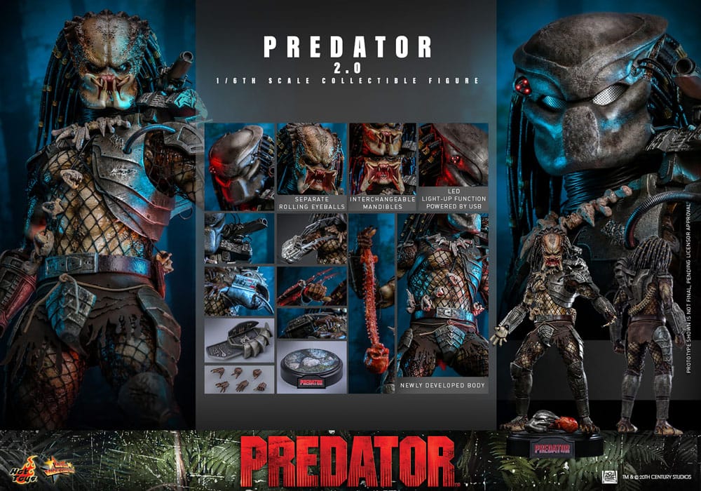 Hot Toys Action Figure 1/6 Predator (2.0) 34cm - Loaded Dice