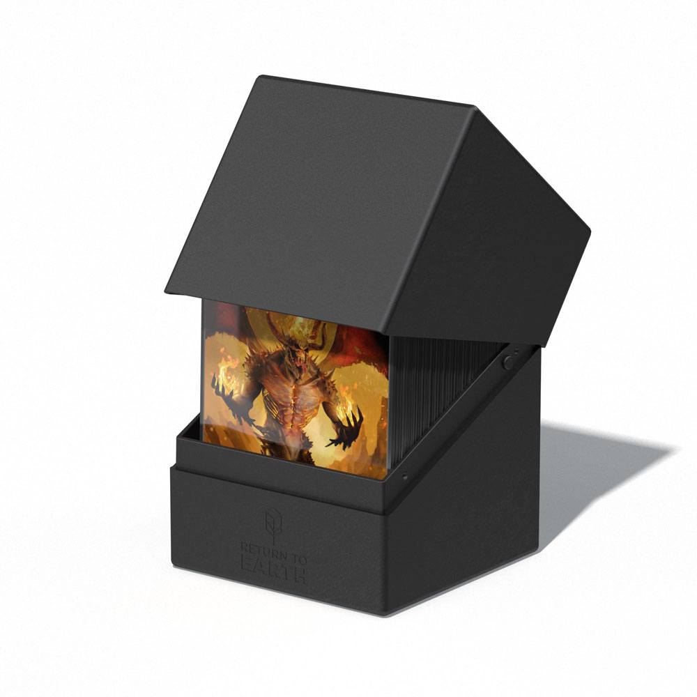 Ultimate Guard Return To Earth Boulder Deck Case 100+ Standard Size Black - Loaded Dice