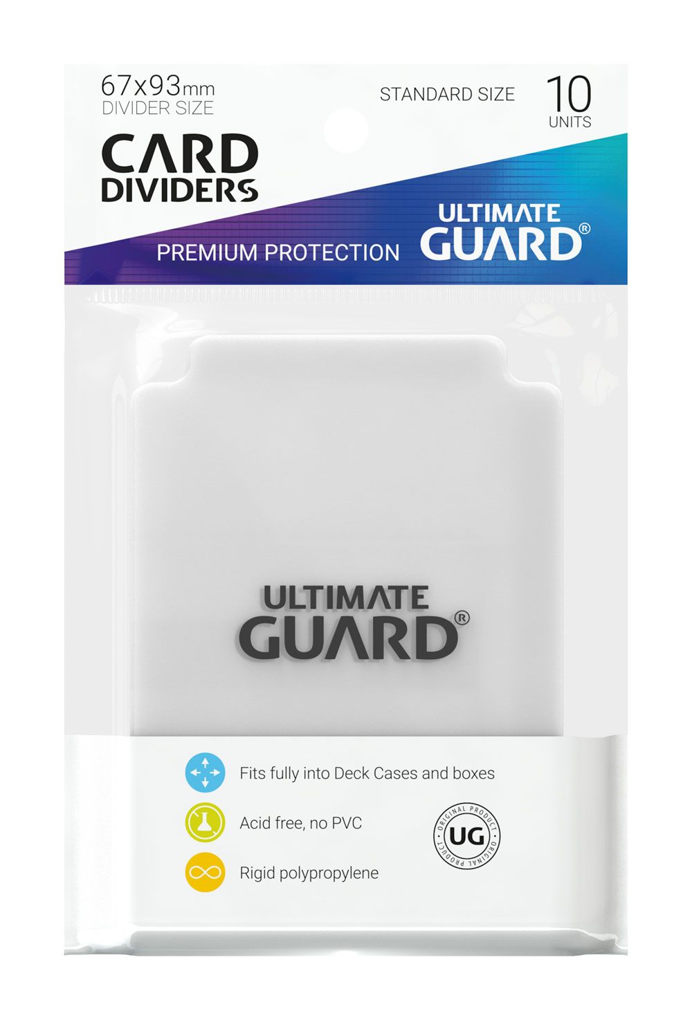 Ultimate Guard Card Dividers Standard Size Transparent (10) - Loaded Dice