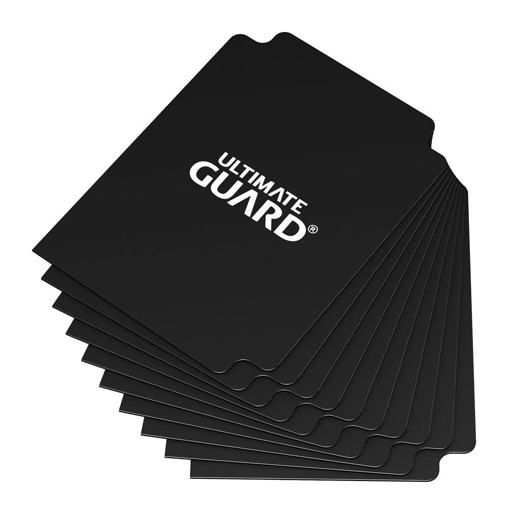 Ultimate Guard Card Dividers Standard Size Black (10) - Loaded Dice