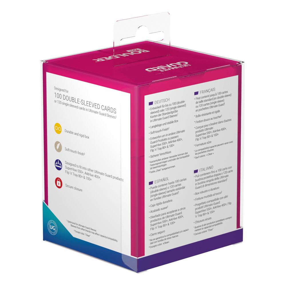 Ultimate Guard - Boulder Deck Case 100+ Rhodonite - Loaded Dice
