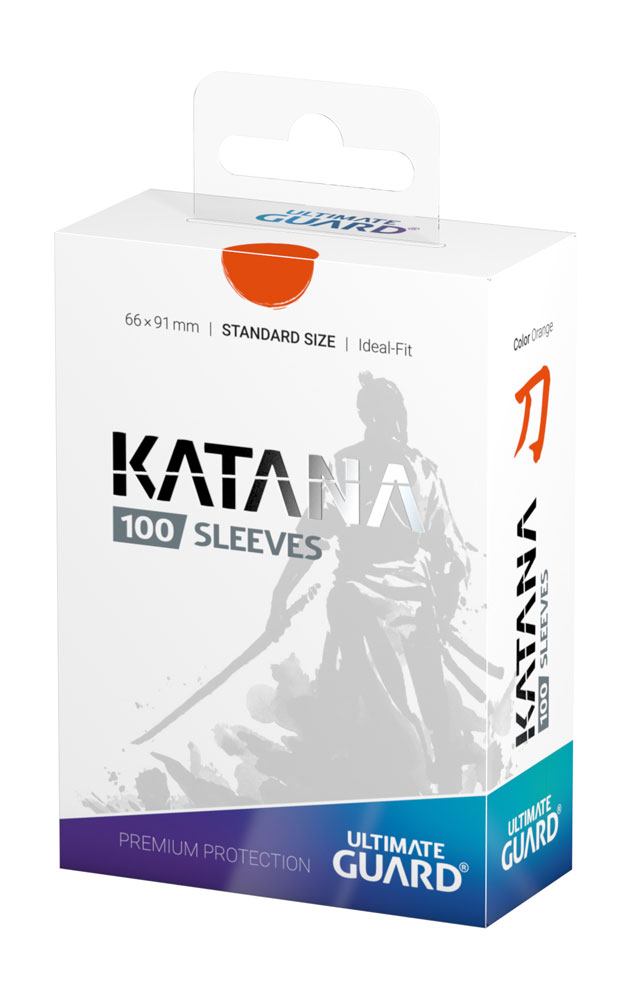 Ultimate Guard Katana Sleeves Standard Size (100) - Orange - Loaded Dice