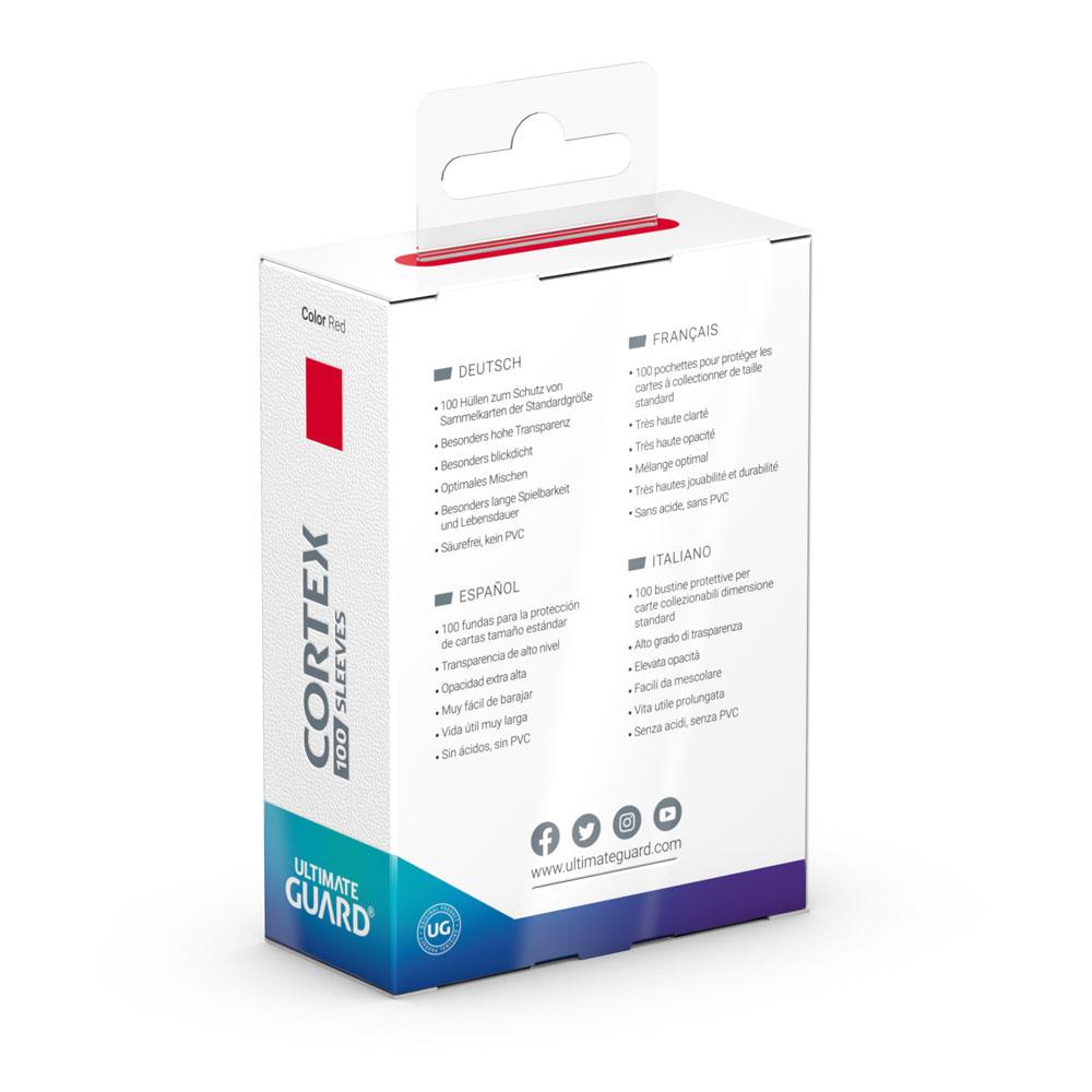 Ultimate Guard Cortex Sleeves Standard Size Red (100) - Loaded Dice