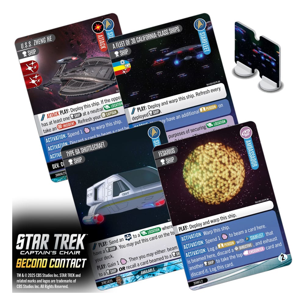 Star Trek: Captain's Chair Card Game Second Contact *English Version*