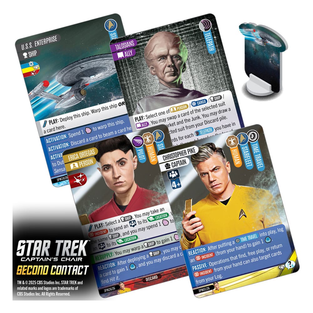Star Trek: Captain's Chair Card Game Second Contact *English Version*