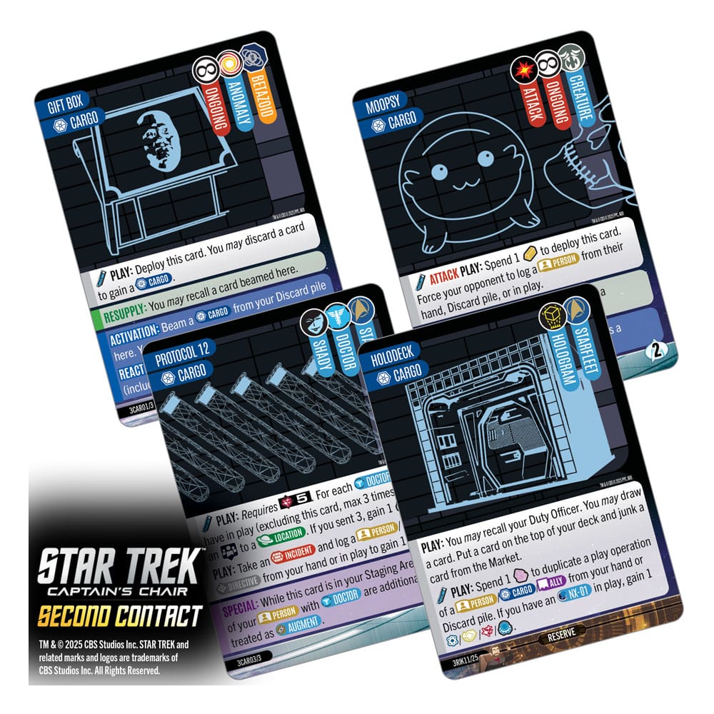 Star Trek: Captain's Chair Card Game Second Contact *English Version*