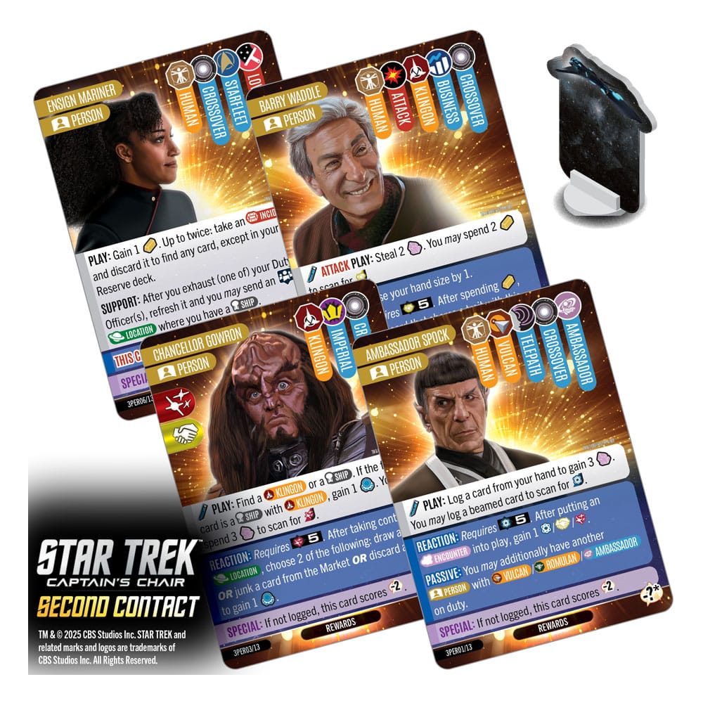 Star Trek: Captain's Chair Card Game Second Contact *English Version*
