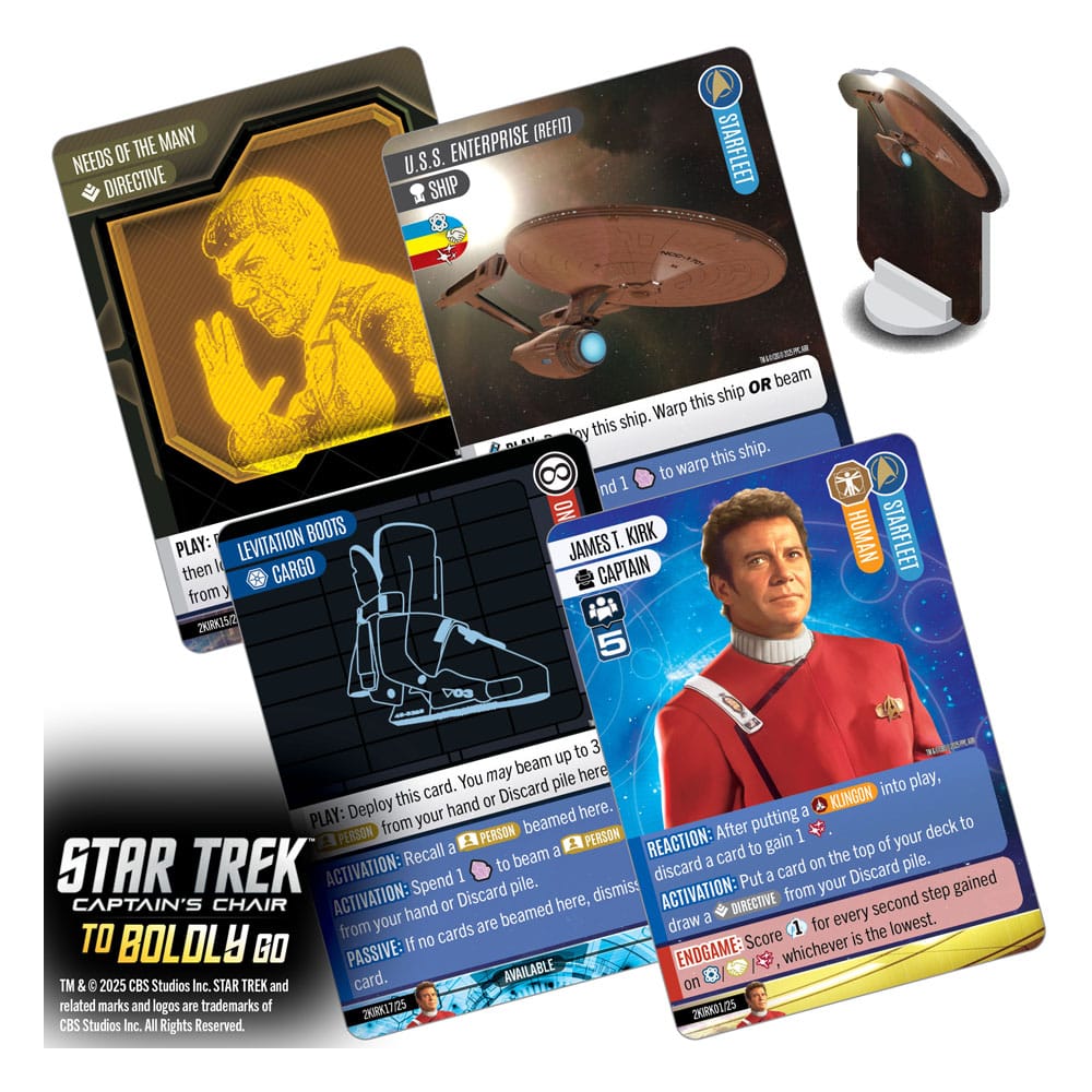 Star Trek: Captain's Chair Card Game To Boldly Go *English Version*