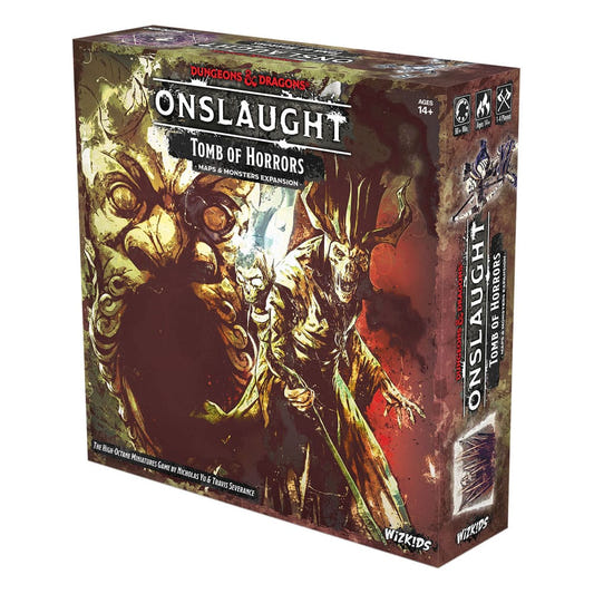 Dungeons & Dragons Onslaught Tomb of Horrors Maps & Monsters expansion, box front