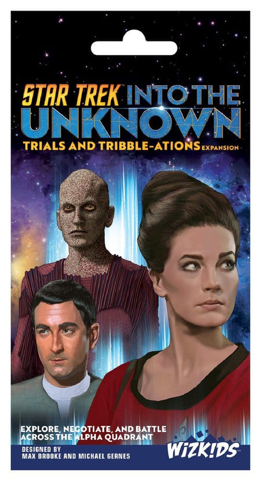 Star Trek Into the Unknown Trials and Tribble-ations card pack, pack front close-up