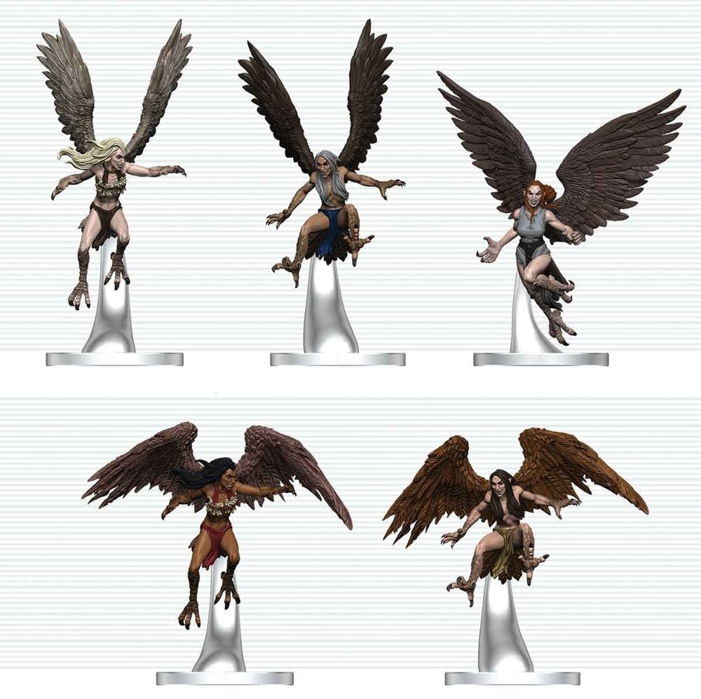 D&D Icons of the Realms Mini Figures Harpy Flock 20 cm