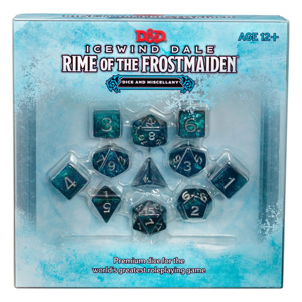Dungeons & Dragons RPG Dice Set Icewind Dale: Rime of the Frostmaiden - Loaded Dice Barry Vale of Glamorgan CF64 3HD