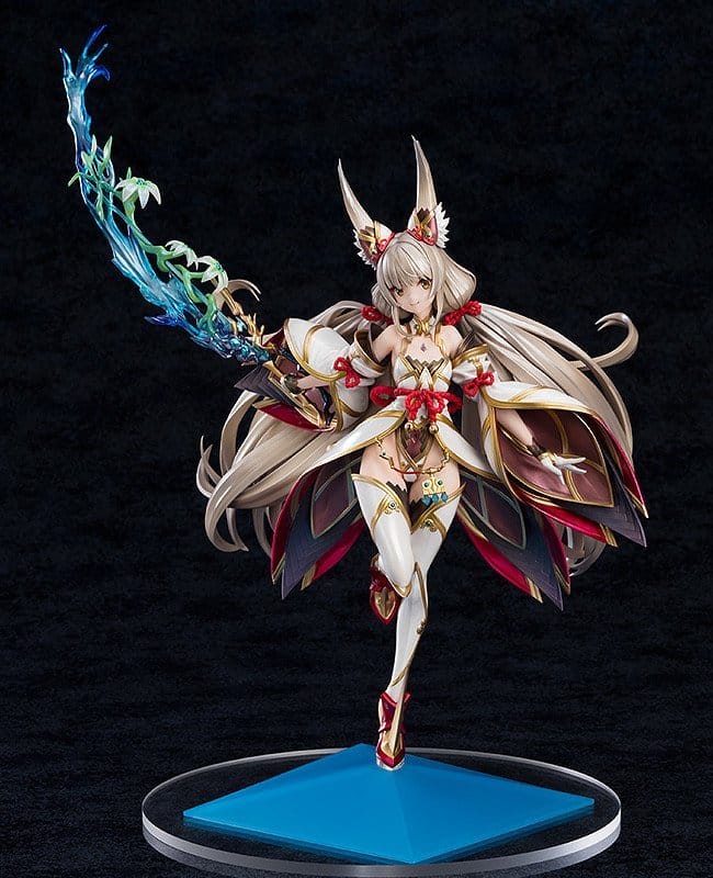 Xenoblade Chronicles 2 Nia 1/7 figure on blue base, front view on black background