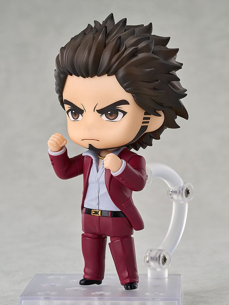 Ichiban Kasuga Nendoroid in battle pose with raised fist and serious faceplate
