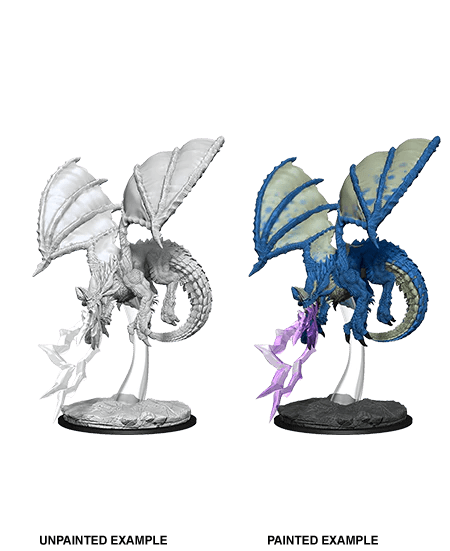 Young Blue Dragon: D&D Nolzur's Marvelous Unpainted Miniature (W8) - Loaded Dice