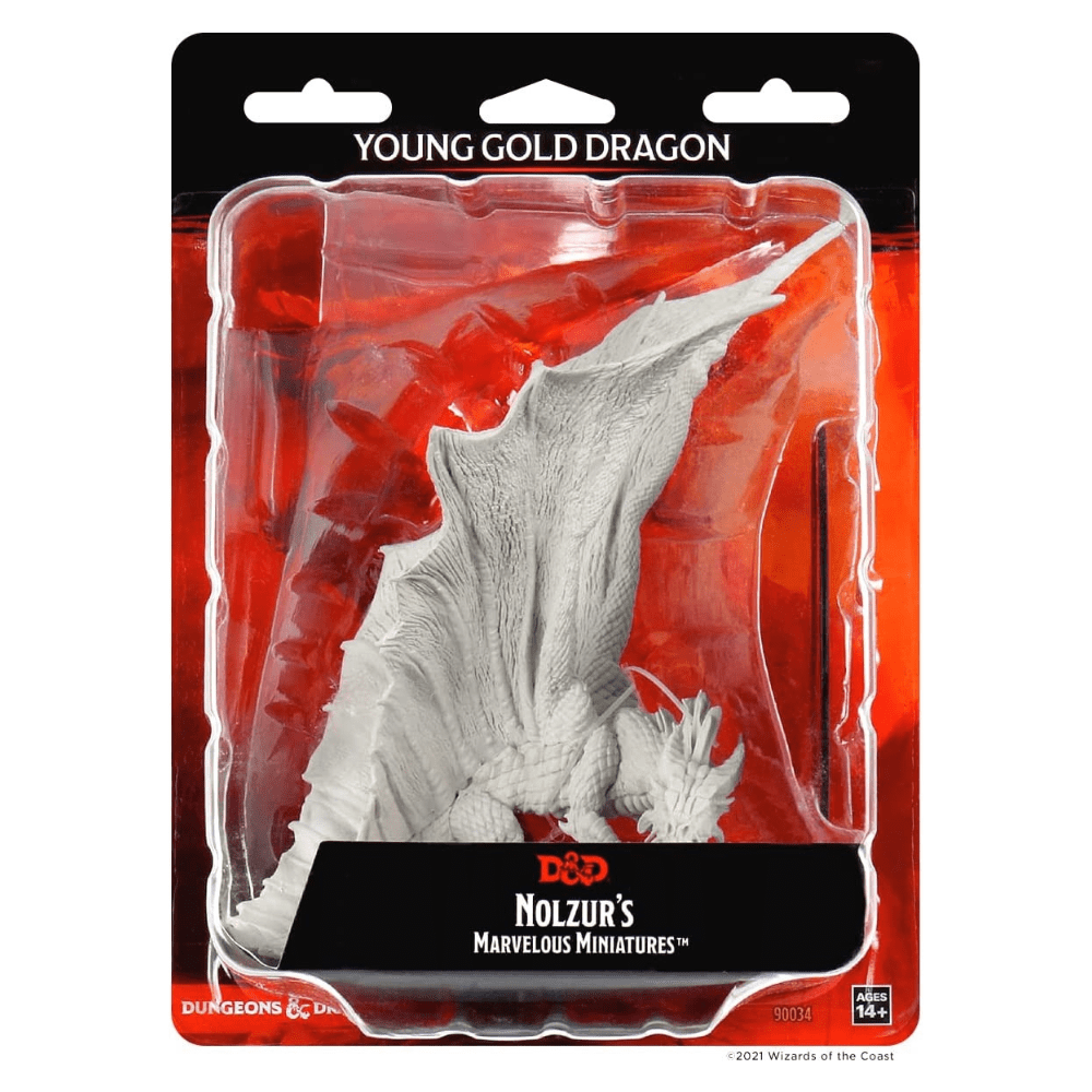 Young Gold Dragon: D&D Nolzur's Marvelous Unpainted Miniatures (W11) - Loaded Dice