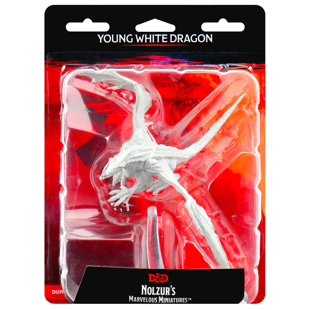 Young White Dragon: D&D Nolzur's Marvelous Unpainted Miniatures (W9) - Loaded Dice Barry Vale of Glamorgan CF64 3HD