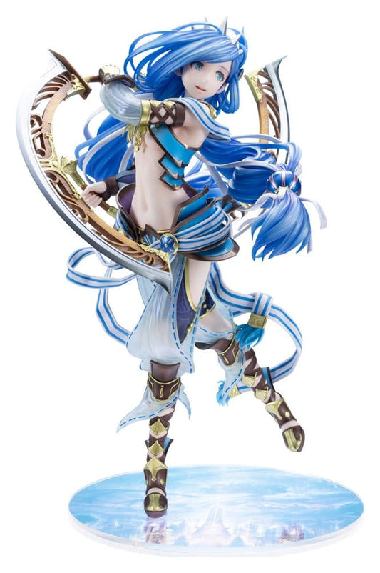 Kotobukiya Ys VIII Dana Iclucia 1/7 statue with Crescent blades on printed round base
