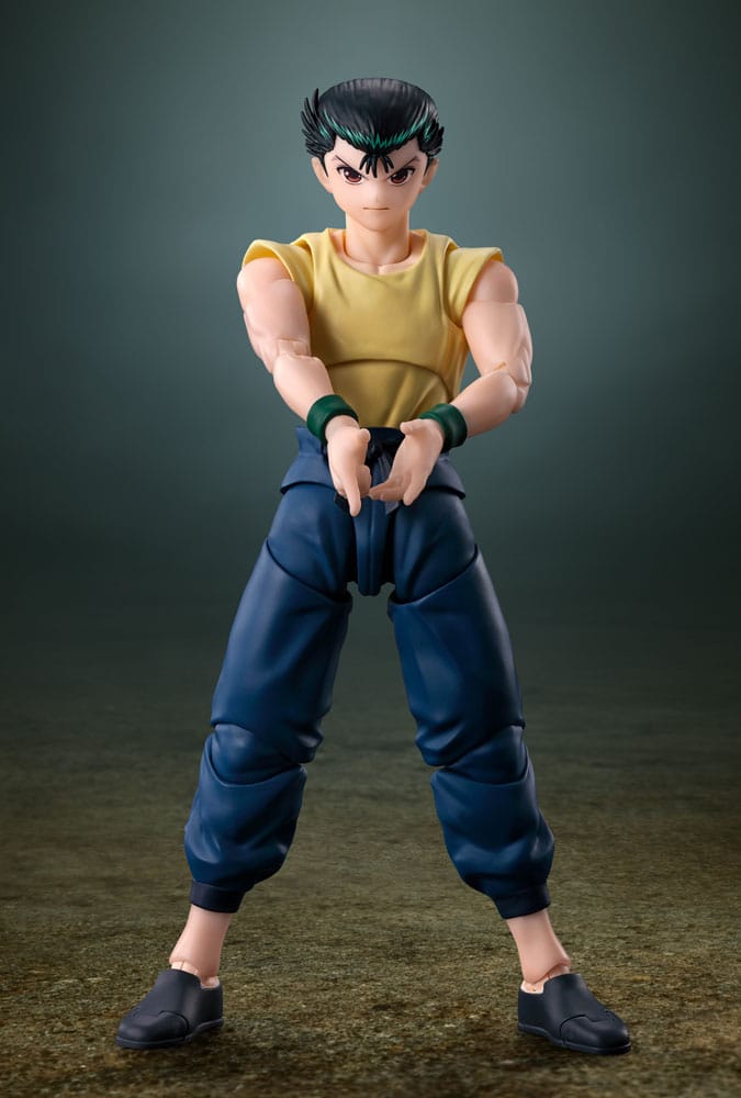 Yu Yu Hakusho S.H.Figuarts Yusuke Urameshi figure by Bandai Tamashii Nations, front view